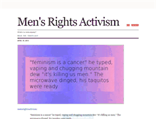 Tablet Screenshot of mensrightsactivism.com